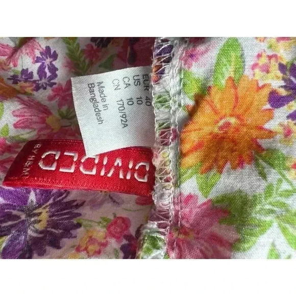 Women's "H&M" Sleeveless Pleated Summer Dress; Size 10 - Picture 6 of 9